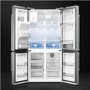 GRADE A2 - Smeg FQ75XPED Stainless Steel 4-Door American Fridge Freezer With Convertible Compartment And Ice And Water Dispenser