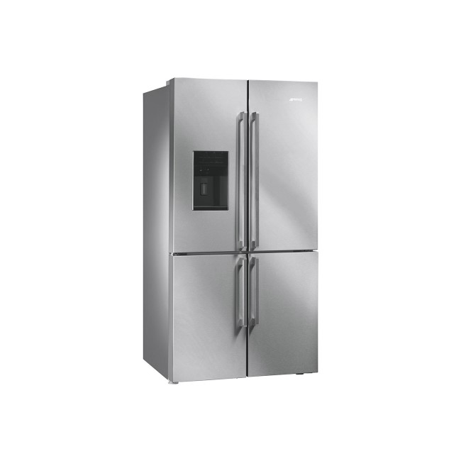 GRADE A2 - Smeg FQ75XPED 4-Door American Fridge Freezer With Convertible Compartment And Ice And Water Dispenser - Stainless Steel