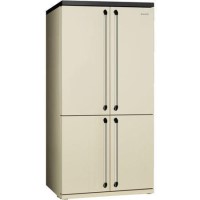 GRADE A3 - Smeg FQ960P 90cm Victoria Cream Freestanding Four Door Fridge Freezer