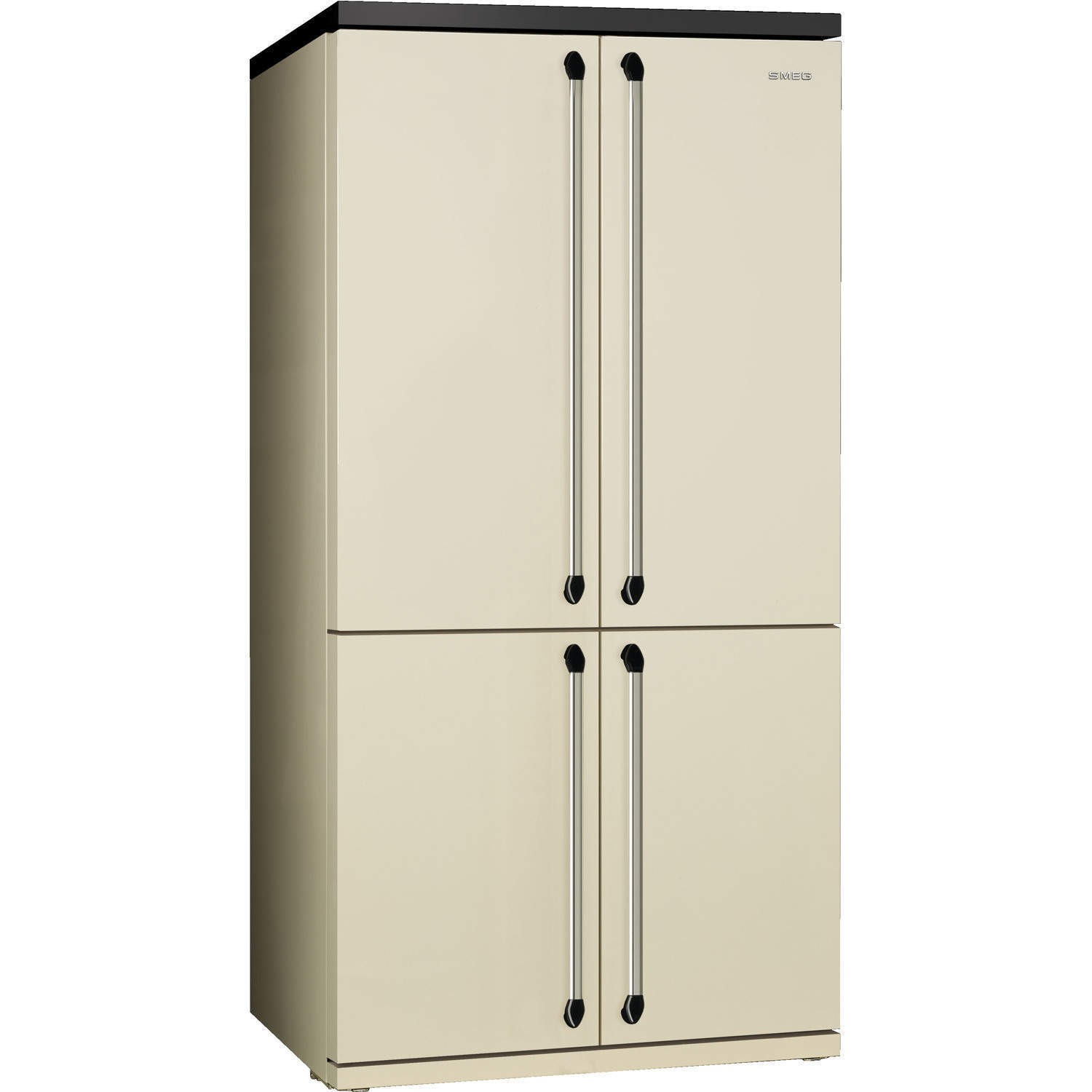 Smeg Fq960p 90cm Victoria Cream Freestanding Four Door Fridge Freezer