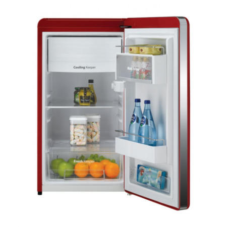 Daewoo FR120RR Retro Style Fridge With Icebox Red