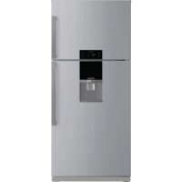 Daewoo FR651DS Freestanding Frost Free Top Mount Fridge Freezer With Non-plumbed Water Dispenser Sil