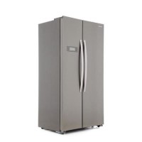 GRADE A2 - Daewoo FRAH52B3S Frost Free Side-by-side American Fridge Freezer - Silver