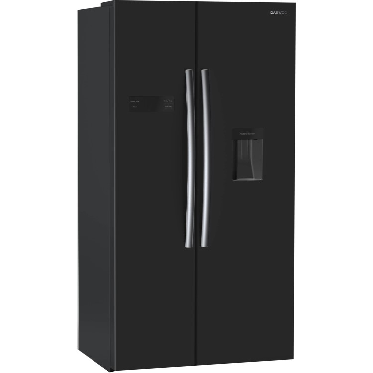 GRADE A1 - Daewoo FRAH52WD3B American Fridge Freezer With Water Dispenser - Black