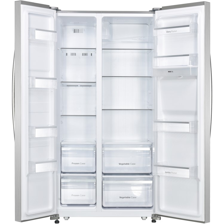 GRADE A1 - Daewoo FRAH52WD3B American Fridge Freezer With Water Dispenser - Black