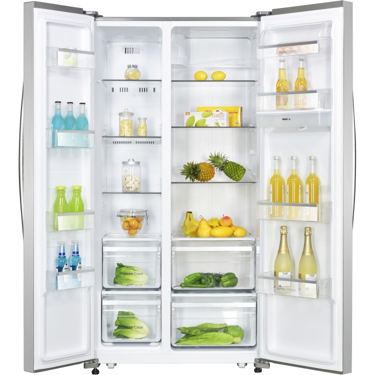 GRADE A1 - Daewoo FRAH52WD3B American Fridge Freezer With Water Dispenser - Black