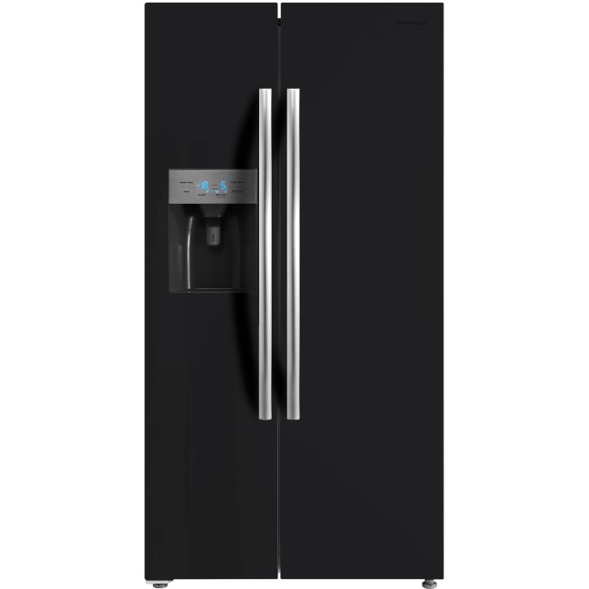 Daewoo FRAM50D3B American Fridge Freezer Ice and Water Dispenser - Black