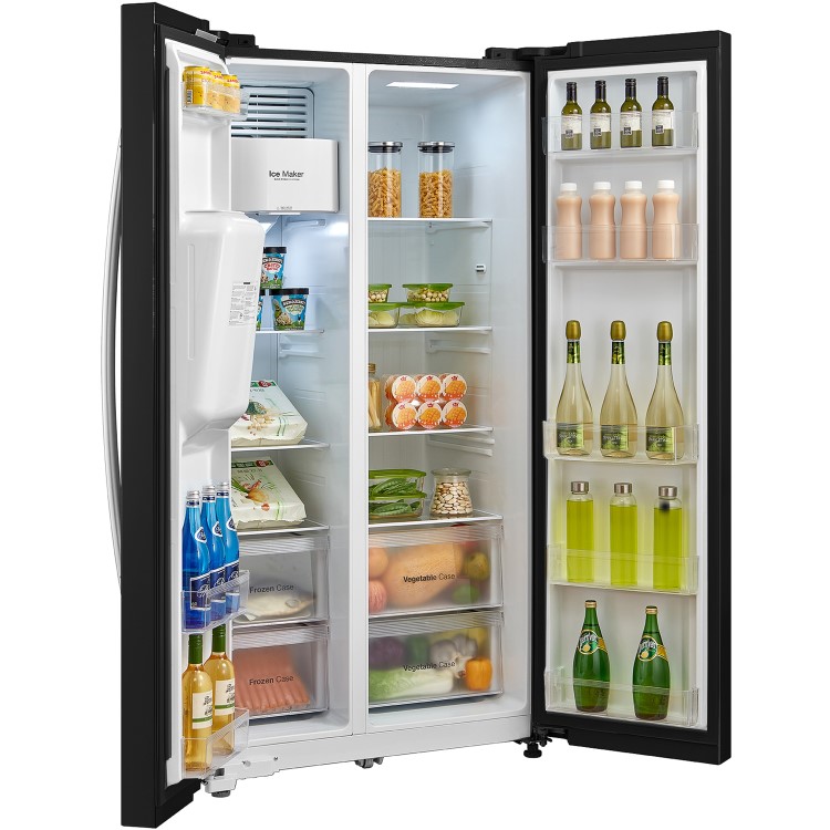 Daewoo FRAM50D3B American Fridge Freezer Ice and Water Dispenser - Black