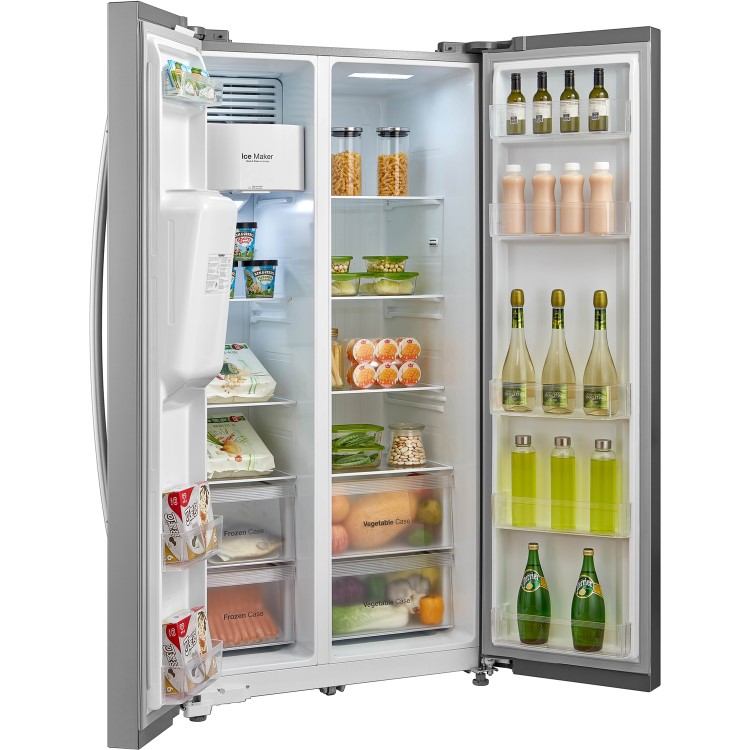Daewoo FRAM50D3S American Fridge Freezer With Ice and Water - Silver