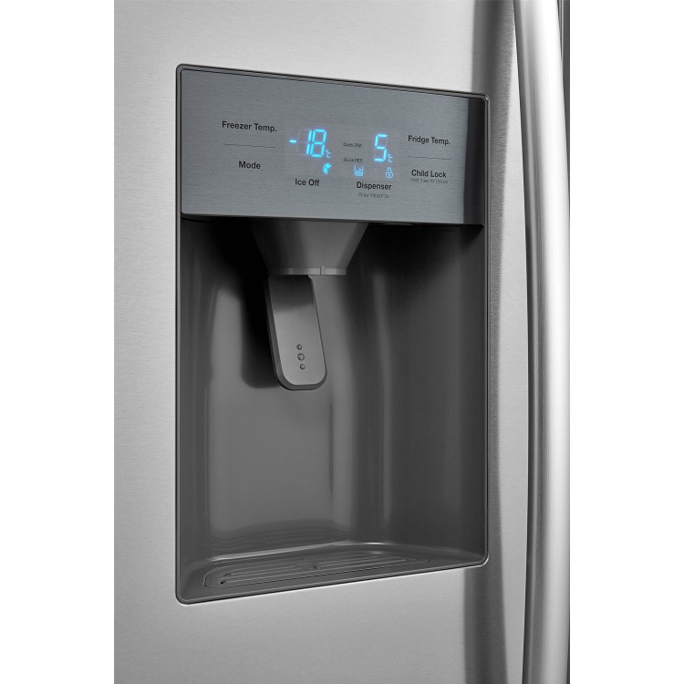 Daewoo FRAM50D3S American Fridge Freezer With Ice and Water - Silver