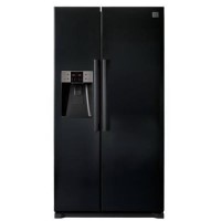 Daewoo FRAQ19PCB Side-by-side American Fridge Freezer No-plumb Ice And Water Dispenser Black