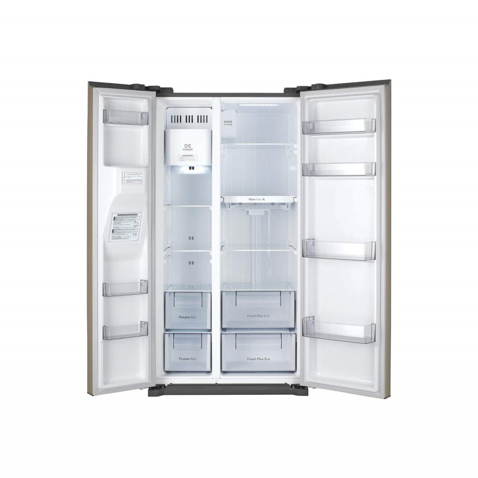 Daewoo FRAQ19PCS Sidebyside American Fridge Freezer Noplumb Ice And