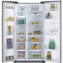 Daewoo FRAX22B3S Side-by-side American Fridge Freezer With LED Display Silver