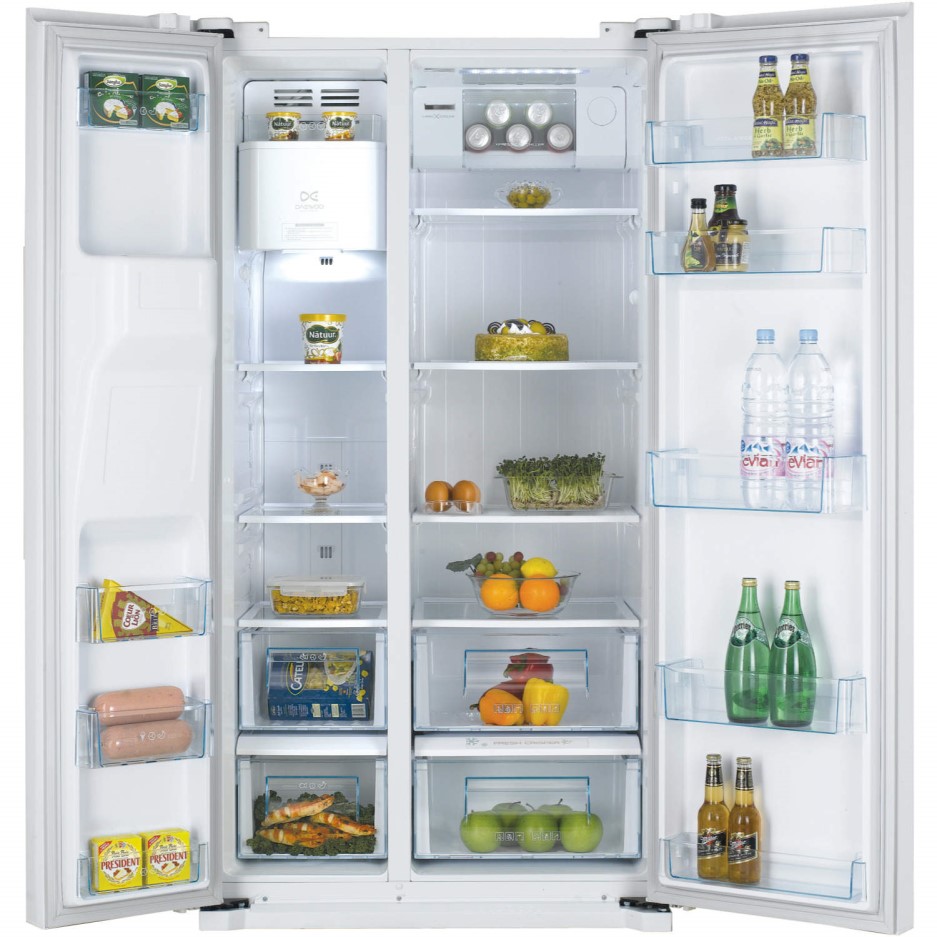 Daewoo FRAX22D3S Sidebyside American Fridge Freezer With Ice And