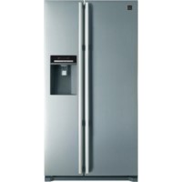 GRADE A1 - Daewoo FRAX22D3S Side-by-side American Fridge Freezer With Ice And Water Dispenser Silver