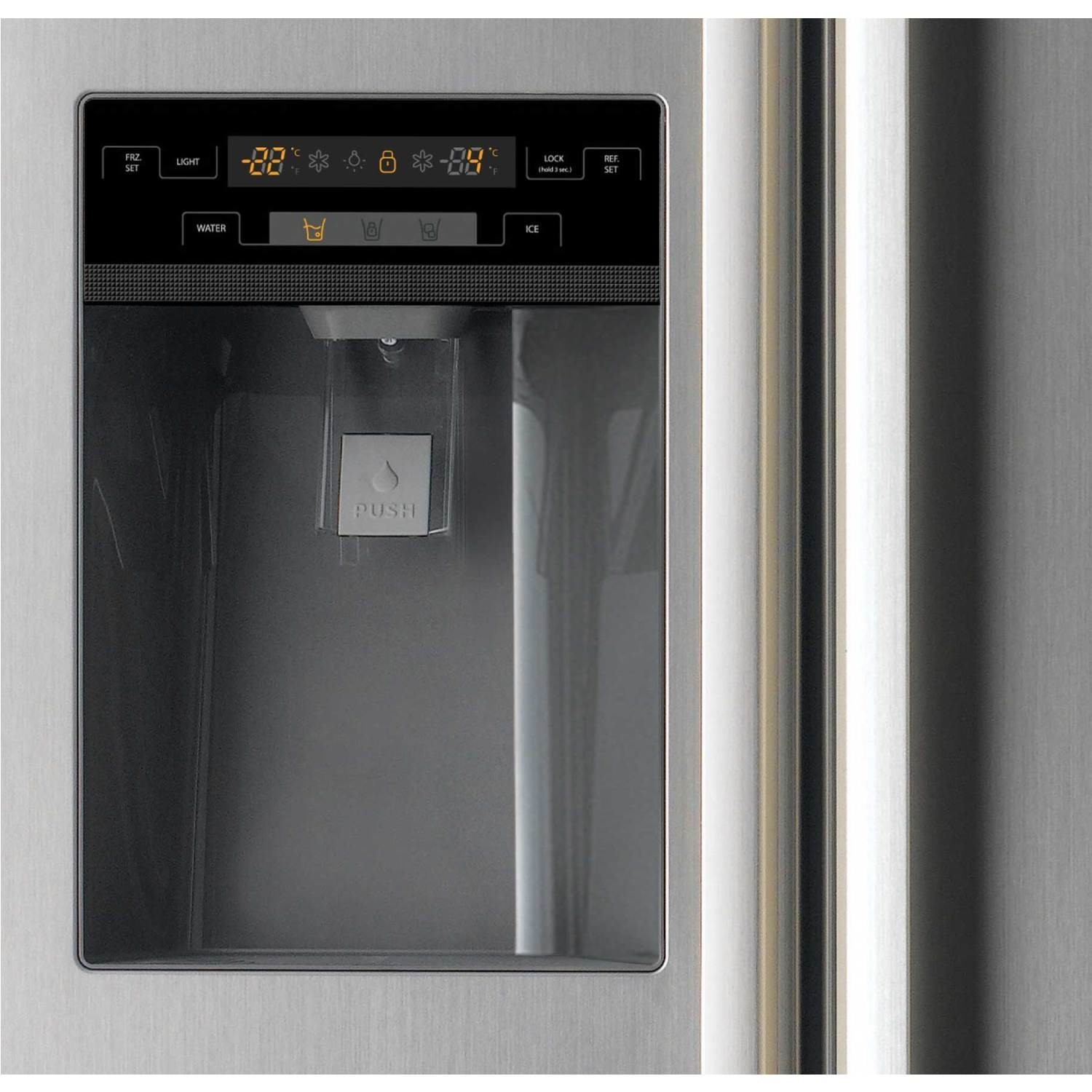 Daewoo FRAX22NP3S American Sidebyside Fridge Freezer With NonPlumbed