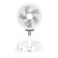 electriQ 6 inch Rechargeable and Foldable Quiet DC Fan with LED Light - Indoor or Outdoor electriQ 6 inch Rechargeable and Foldable Quiet DC Fan with LED Light - Indoor or Outdoor