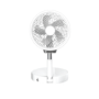 electriQ 6 inch Rechargeable and Foldable Quiet DC Fan with LED Light - Ideal for Indoor or Outdoor