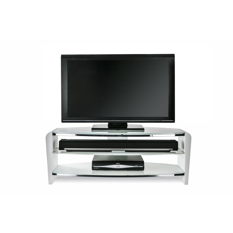 GRADE A2 - Alphason FRN1400/ARCTIC Francium 1400 Arctic White TV Stand