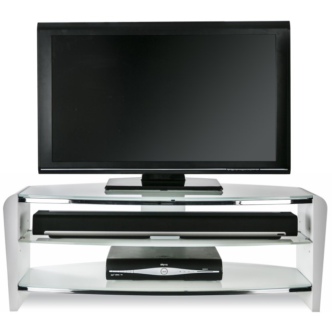 Alphason FRN1100/ARCTIC Francium 1100 TV Stand for up to 50" TVs - Arctic White