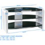 Alphason FRN800/3BLK/BK Francium TV Stand for up to 37" TVs - Black