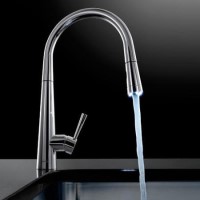 Franke Rolux Single Lever Tap with Pull-out Spray in Black
