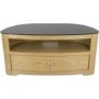 Blenheim Affinity Curved TV Stand 1100 Oak / Black Glass