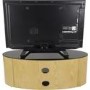 Buckingham Oval Affinity TV Stand 1100 Oak / Black Glass