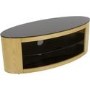 Buckingham Oval Affinity TV Stand 1100 Oak / Black Glass