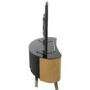 Bay Affinity Curved TV Stand 1150 Oak / Black Glass