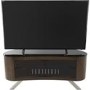 Bay Affinity Curved TV Stand 1150 Walnut / Black Glass