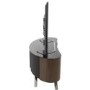 Bay Affinity Curved TV Stand 1150 Walnut / Black Glass