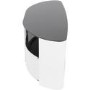 Burghley Affinity Curved TV Stand 1250 Gloss White / Black Glass