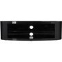 Buckingham Affinity Oval TV Stand 1400 Black / Black Glass
