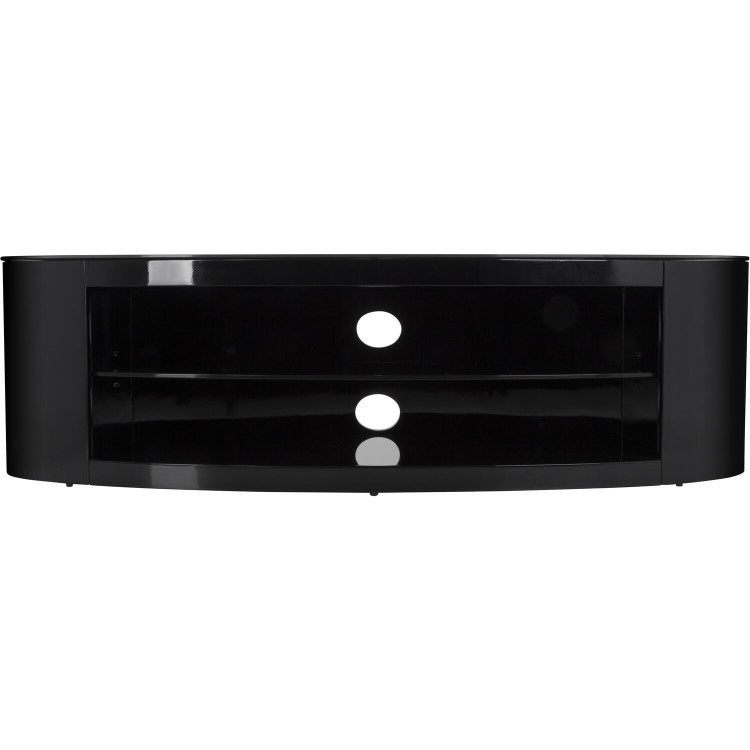 Buckingham Affinity Oval TV Stand 1400 Black / Black Glass
