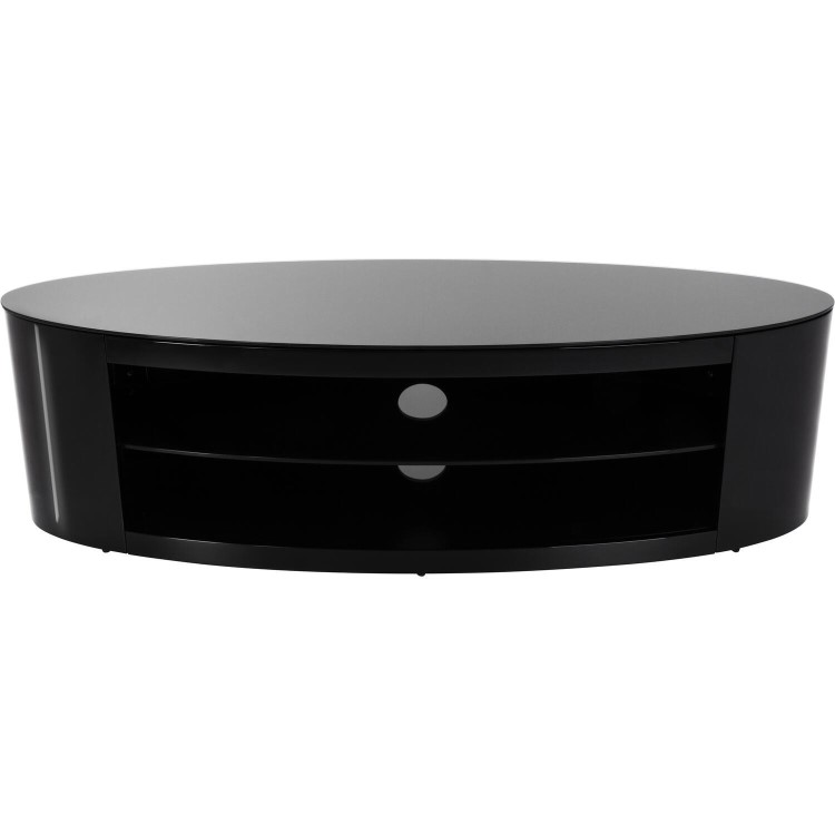 Buckingham Affinity Oval TV Stand 1400 Black / Black Glass