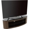 Buckingham Affinity Oval TV Stand 1400 Walnut / Black Glass