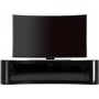 Bay Affinity Curved TV Stand 1500 Black / Black Glass