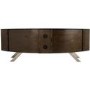 Bay Affinity Curved TV Stand 1500 Walnut / Black Glass