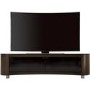 Bay Affinity Curved TV Stand 1500 Walnut / Black Glass