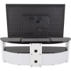 Burghley Affinity Curved TV Stand 1500 Gloss White / Black Glass