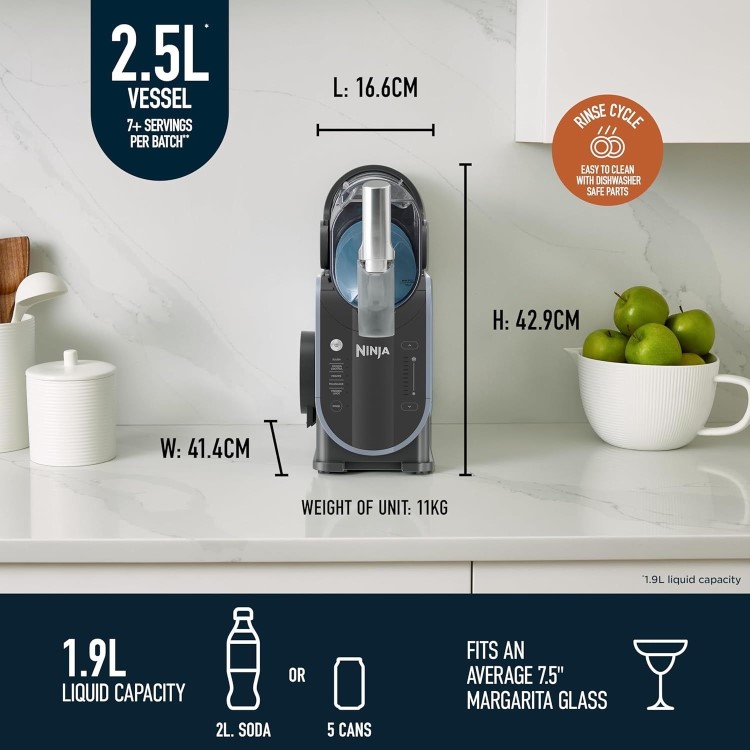 Ninja SLUSHi Frozen Drinks Maker - Blue & Grey