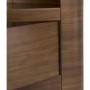 Blenheim Affinity Curved TV Stand 800 Walnut / Black glass