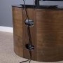 Blenheim Affinity Curved TV Stand 800 Walnut / Black glass