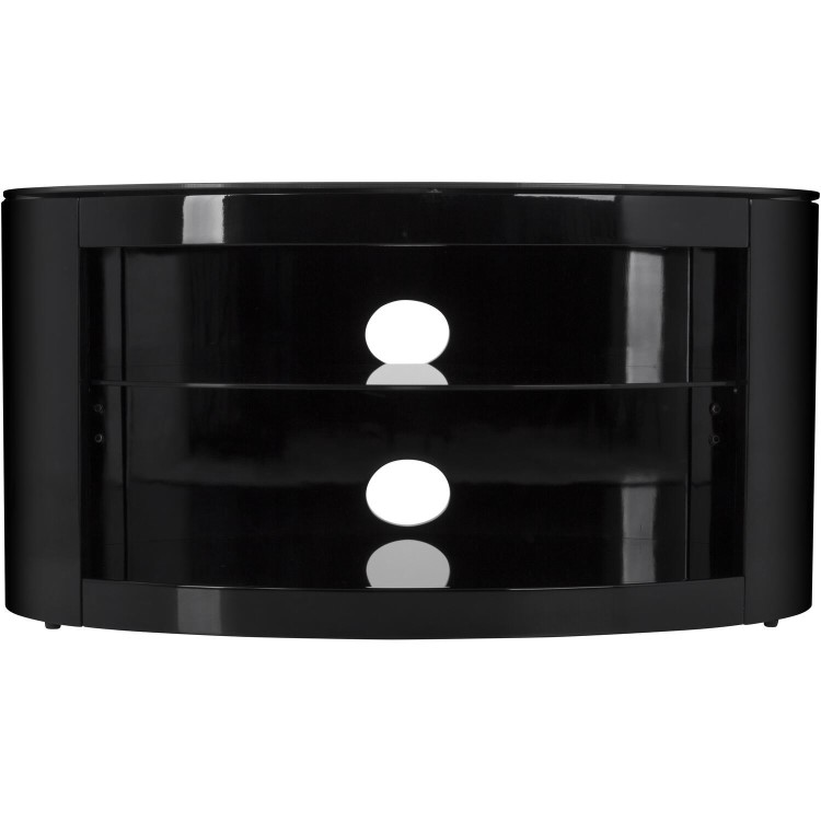 Buckingham Affinity Oval TV Stand 800 Black / Black Glass
