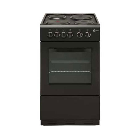 Flavel FSBE50BK 50cm Single Oven Electric Cooker With Sealed Plate Hob - Black
