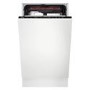 AEG Series 7000 GlassCare Integrated Slimline Dishwasher - D-Rated, White control panel