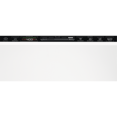 AEG Series 7000 GlassCare Integrated Dishwasher - C-Rated, Black control panel