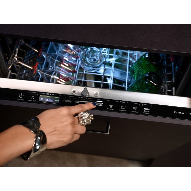 AEG GlassCare Integrated Dishwasher - A-rated Black Control Panel
