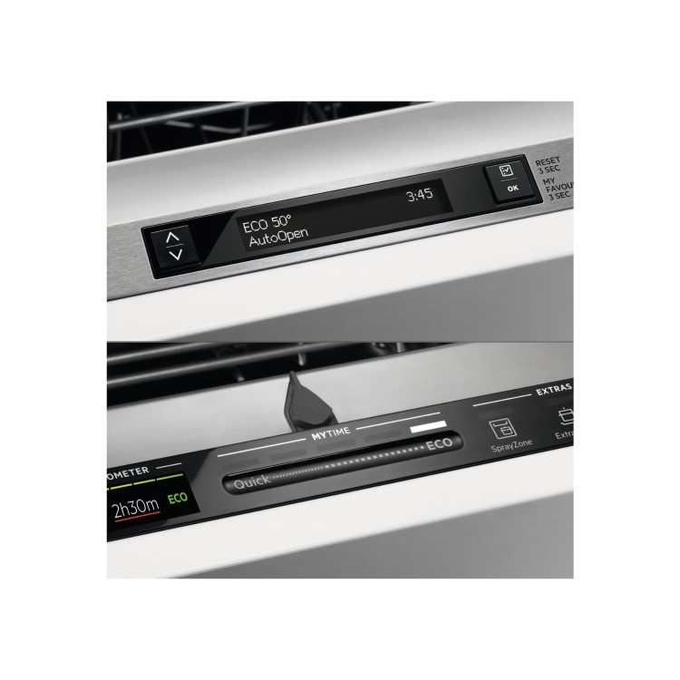 AEG GlassCare Integrated Dishwasher - A-rated Black Control Panel
